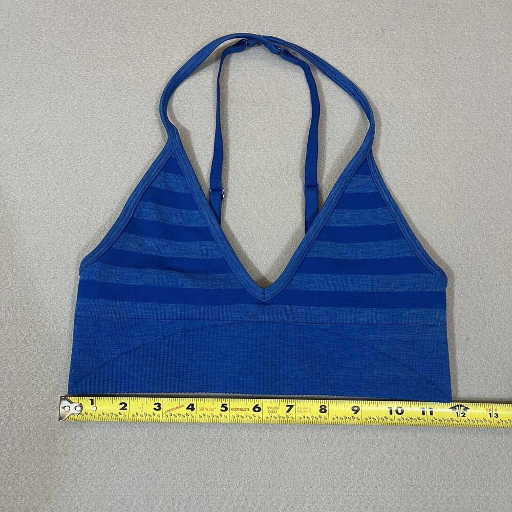 Lululemon Ebb to Street Sports Bra Blue Striped